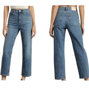 Everlane The 90s Way-High Jean Blue Organic Cotton Size 27 Regular